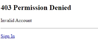 403 Permission Denied